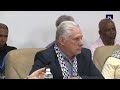 Presidente de Cuba reitera el apoyo del pueblo cubano a Palestina