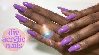 DIY Acrylic Nails ft KISS Acrylic Nail Kit Nia Hope