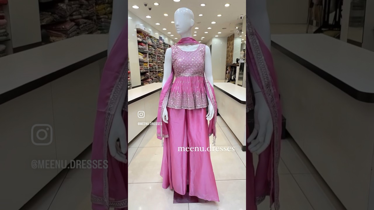 PINK PALAZZO SET, For Orders : +91-9000440333, Insta : meenu.dresses