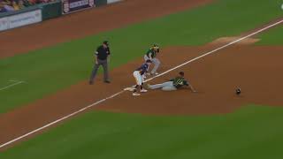 Josh Reddick and Carlos Correa Perfect Relay Throw to Get Semien, A Breakdown Wealth