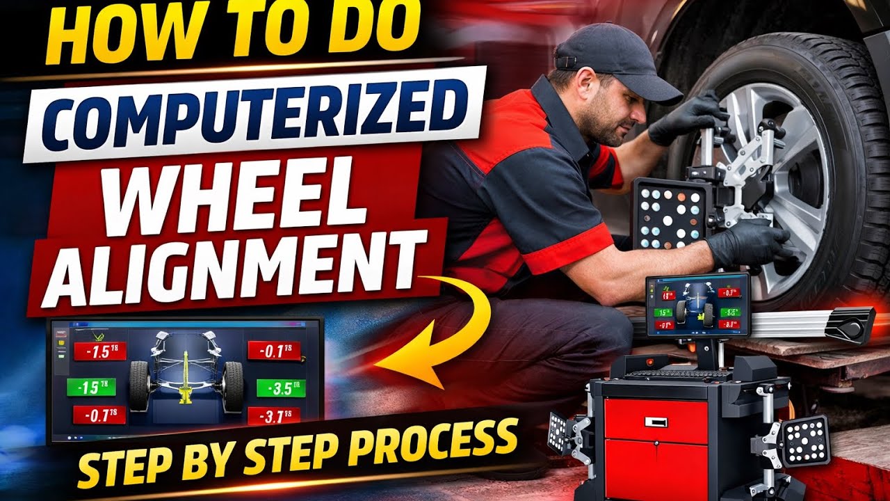 How to Do Computerized Car Wheel Alignment | Full Alignment Procedure | 3D computerized 