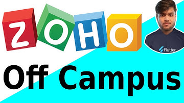 Zoho Off Campus Drive 2021 | 6.5 lakhs/annum