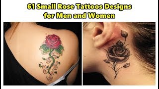 61 Small Rose Tattoos Designs for Men and Women