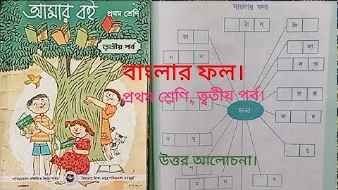 বাংলার ফল। আমার বই প্রথম শ্রেণি তৃতীয় পর্ব।