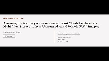 Assessing the Accuracy of Georeferenced Point Clouds Produced via Multi-View Stereops... | RTCL.TV