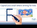 How to write letter f english capital and small letters for kids and beginners