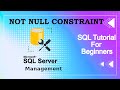 NOT NULL Constraint in SQL |  Hindi Mei Puri Explain