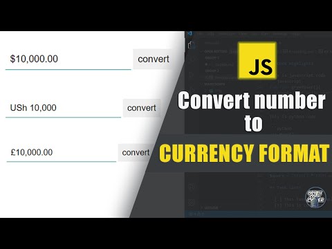 Convert number to currency format using JavaScript