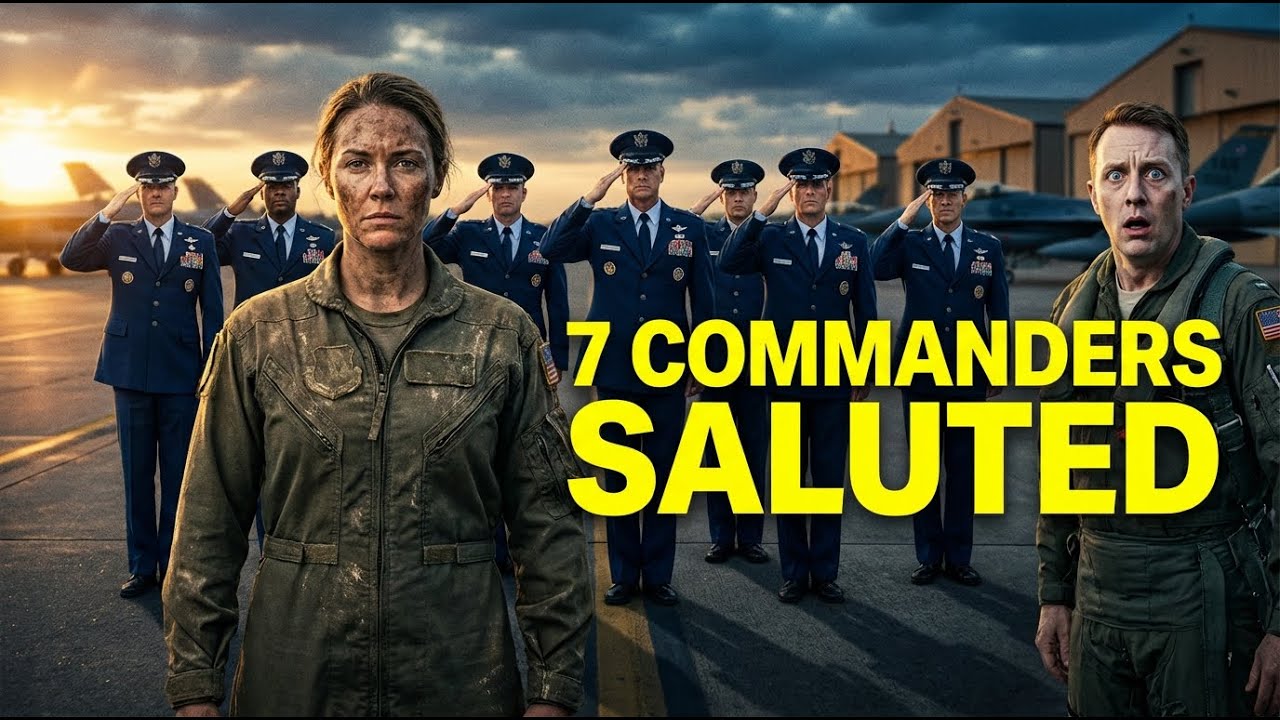 The Pilot Laughed At Her Flight Suit — Then 7 Air Force Commanders Snapped To Salute Her