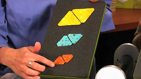 AccuQuilt GO! Hexagons & Equilateral Triangles Fabric Cutting Dies