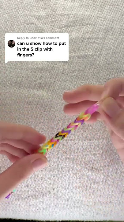 How to finish your Rainbow Loom Pattern with an S Clip 
