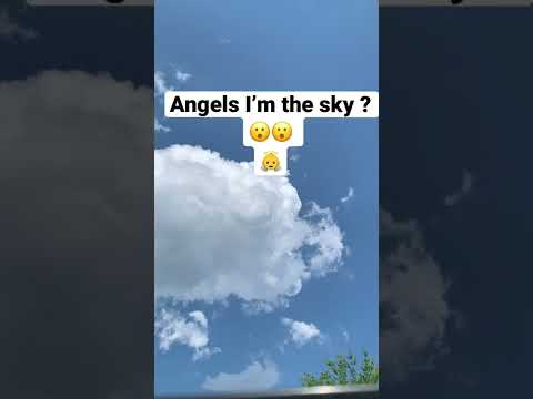 Angels in the sky ??😮😮👼 #shorts #subscribe #clouds