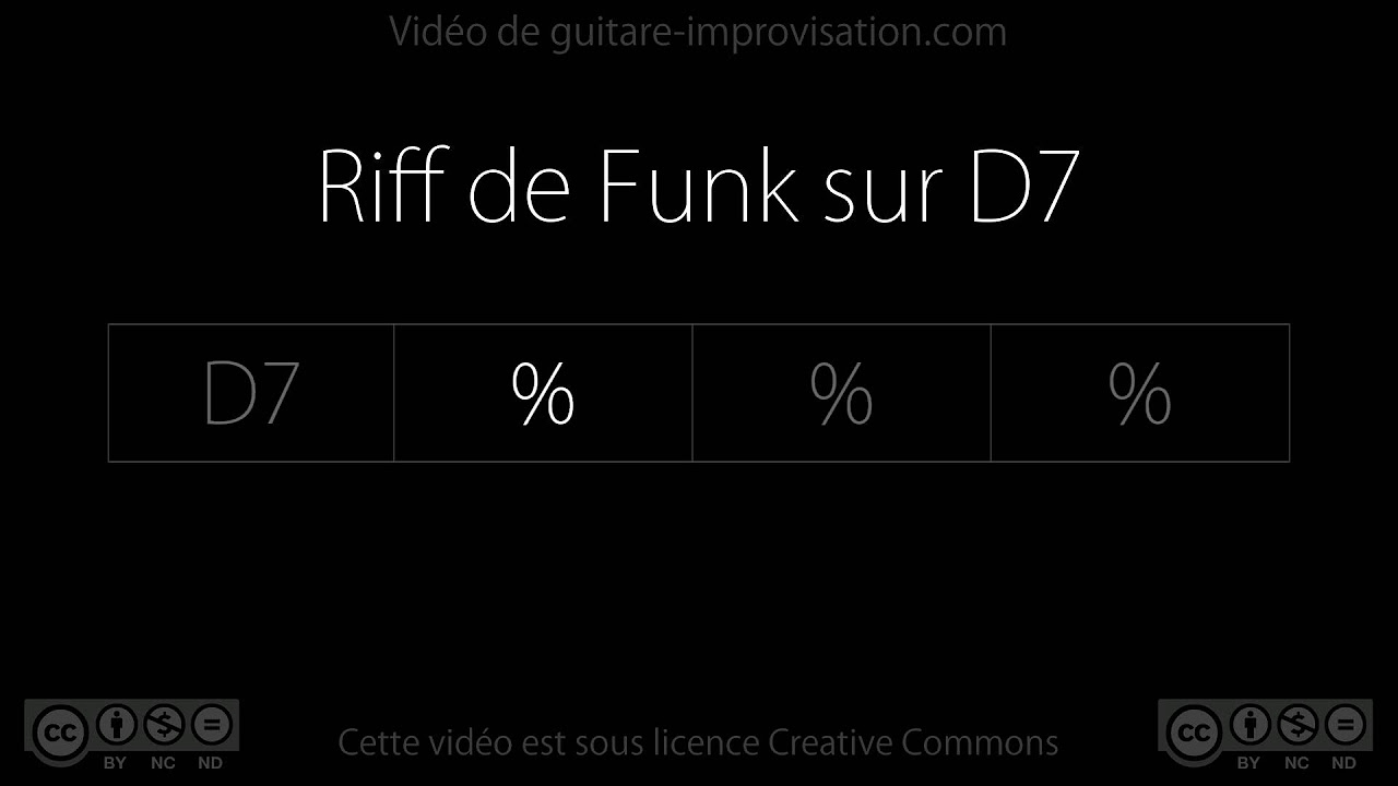 Funk on D7  Backing track