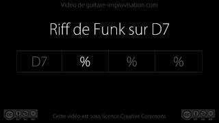 Funk on D7 : Backing track chords