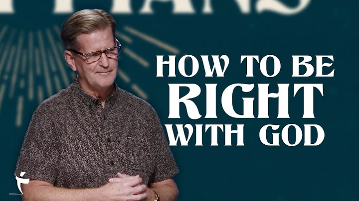 How To Be Right With God | Philippians 3:1-9 | Pas...