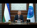 Шавкат Мирзиёев выступил на заседании Совета глав государств ШОС