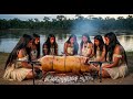 Beautiful Amazon Tribal Woman Hunting And Cooking By The River Beautiful Amazon Tribal Woman Hunting And Cooking By The River