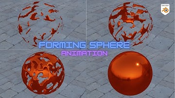 Forming Sphere Animated | Blender 2.9 tutorial