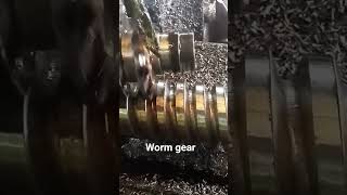 worm gear procces on milling manual #machines #gear
