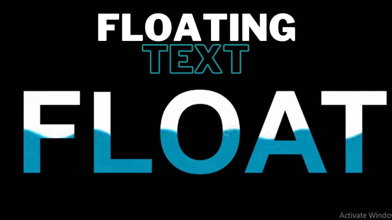 How to make a Floating Text With Html & Css | Floating Animation in ...