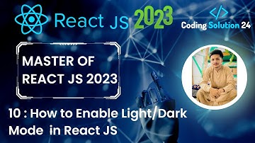 Light / Dark Mode Toggle Button in React JS Using States | Complete React Course # 10 in 2023