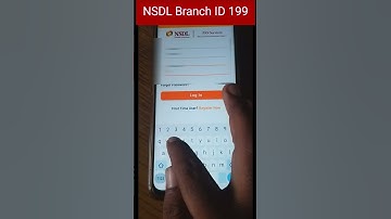Nsdl Branch ID Mobile App #shorts #short #nsdl #ytshort  #viral