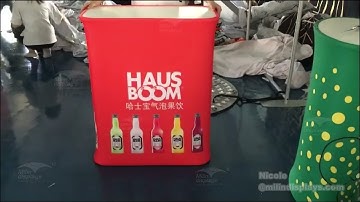 How to install a aluminum trade show table? wooden promotional counters for event with custom logo