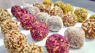 No Bake Date Energy Balls | EASY Healthy and Tasty Vegan Date Truffles Recipe
