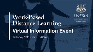 Work-Based Distance Learning Information Session