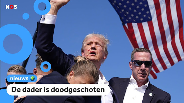 Man probeert Trump neer te schieten en raakt zijn oor