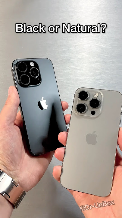 iPhone 16 Pro Black or Natural Titanium? #shorts #trending #iphone16pro #apple #iphone #video