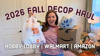 2026 Fall Decor Haul! | Amazon, Hobby Lobby, Walmart + Dollar Tree