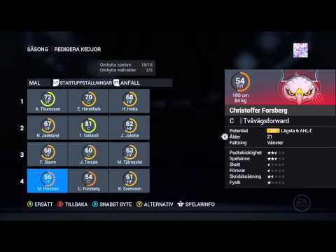 Hur man uppdaterar laguppställningar i NHL 16 på xbox one