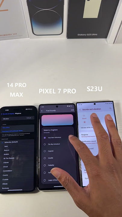 S23 Ultra VS Pixel 7 Pro Vs IPhone 14 Pro Max - Default Ringtones