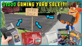 MINDBLOWING $1,000 Yard Sale Game Haul!  || YouTube Retro Video Game Hunting