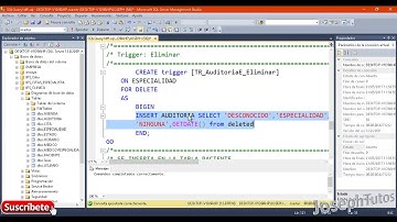 Trigger y Auditoria en SQL Server 2014