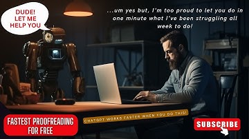 FREE Proofreading with AI  (ChatGPT for Authors, Editors)