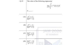 IIT JAM 2026 Maths Solution || Q.19 || Maths with IITIANS