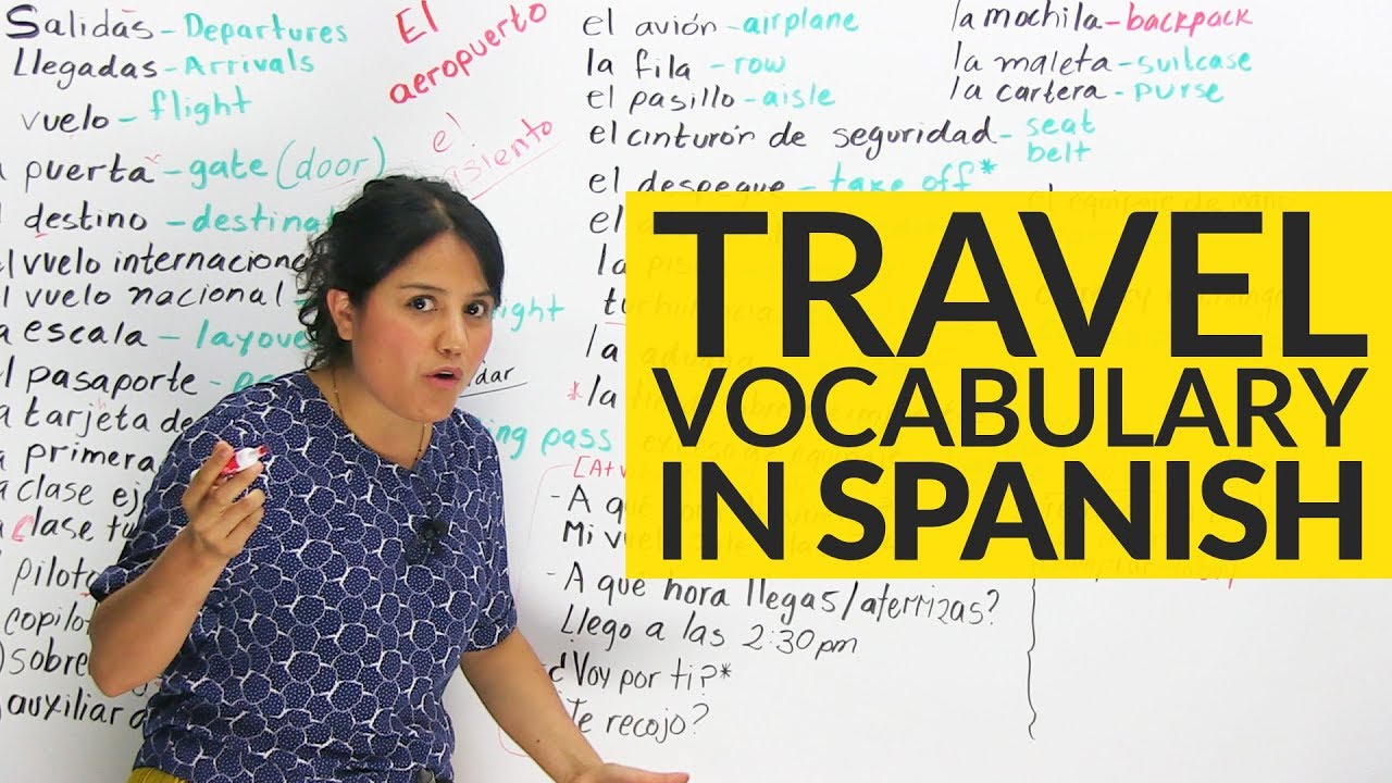 The TOP Travel vocabulary in Spanish! YouTube