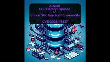 ADOdb PHP Library Exposed to Critical SQL Injection Vulnerability - CVE-2025-46337