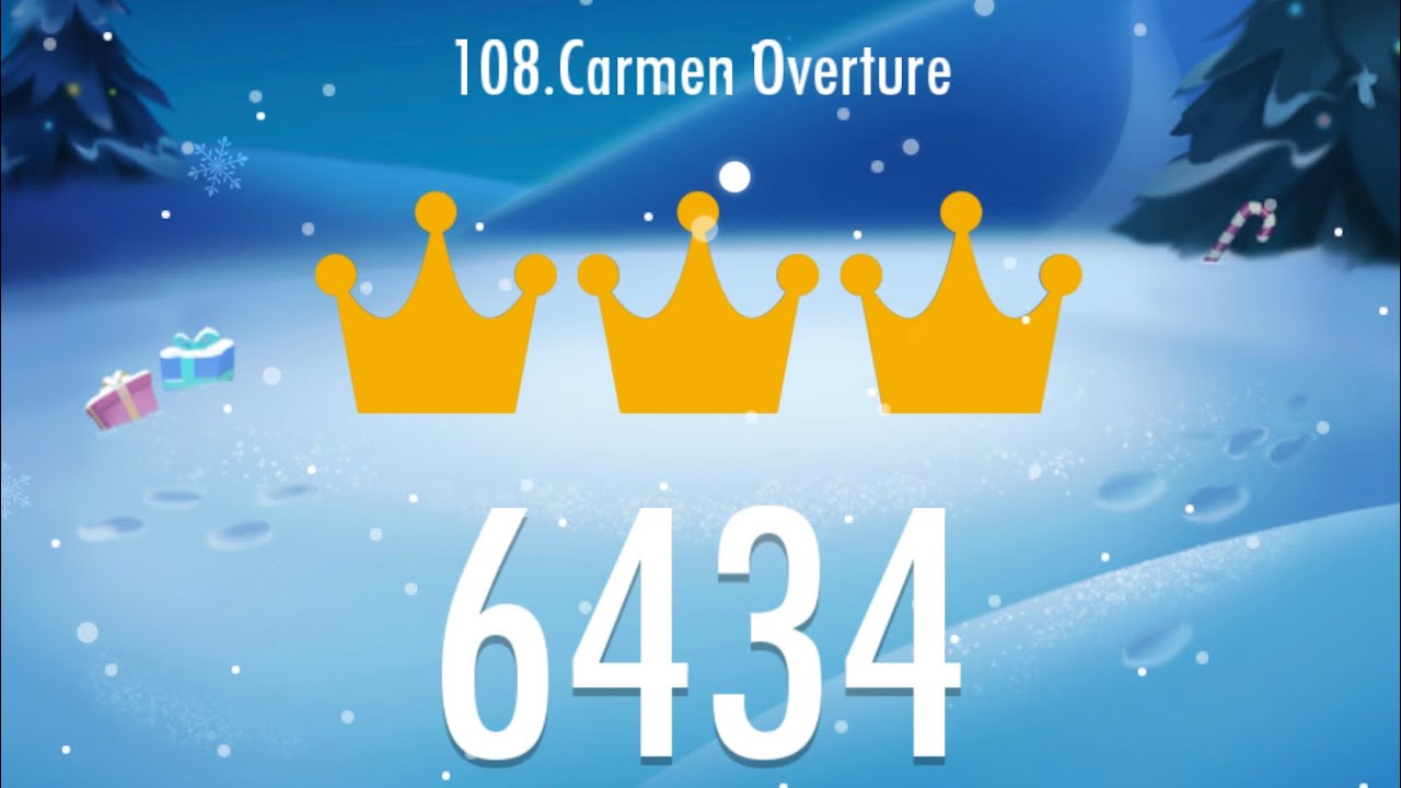 Piano Tiles 2 - Carmen Overture 6434 score, LEGENDARY World Record!!!