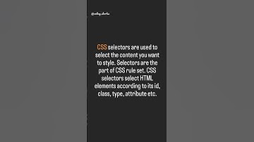 What is CSS selector? #shorts #shortvideo #short #html #css #htmlcode #learnhtml #coding #viral