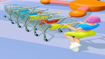 Grocery Cart Run 🍋 🍌 🍉 All Levels - Gameplay (IOS, Android) Game