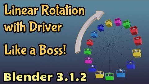 Linear rotation with driver Like a Boss! 😎 Blender 3.1.2