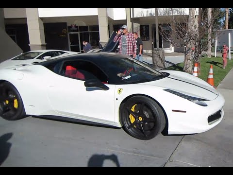 white-ferrari-458-italia-w/-red-interior