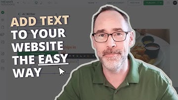 How to edit text in the Network Solutions AI Website Builder