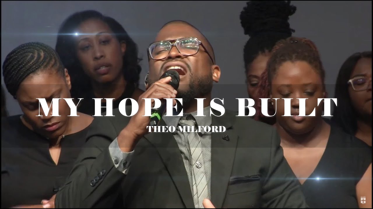 THE SOLID ROCK Aka My Hope is Built 8 X 10 Antique Hymn 