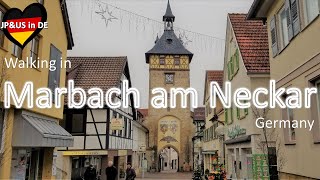 【Marbach am Neckar①ドイツ】🇩🇪Walking in Marbach am Neckar Germany / Day Trip from Stuttgart