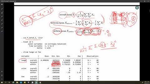 Stata4차 패널Regression Part1