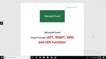 LEFT, RIGHT, MID, and LEN Function | MS Excel